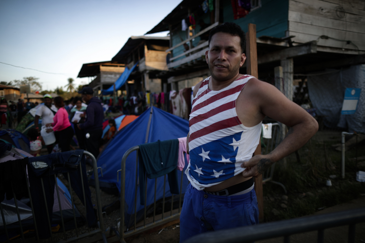 Migrantes en la selva del Darién.