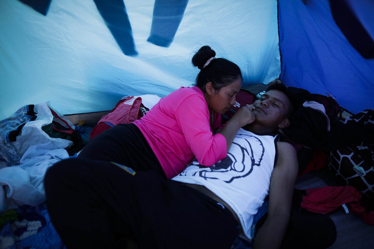 Migrantes en la selva del Darién.