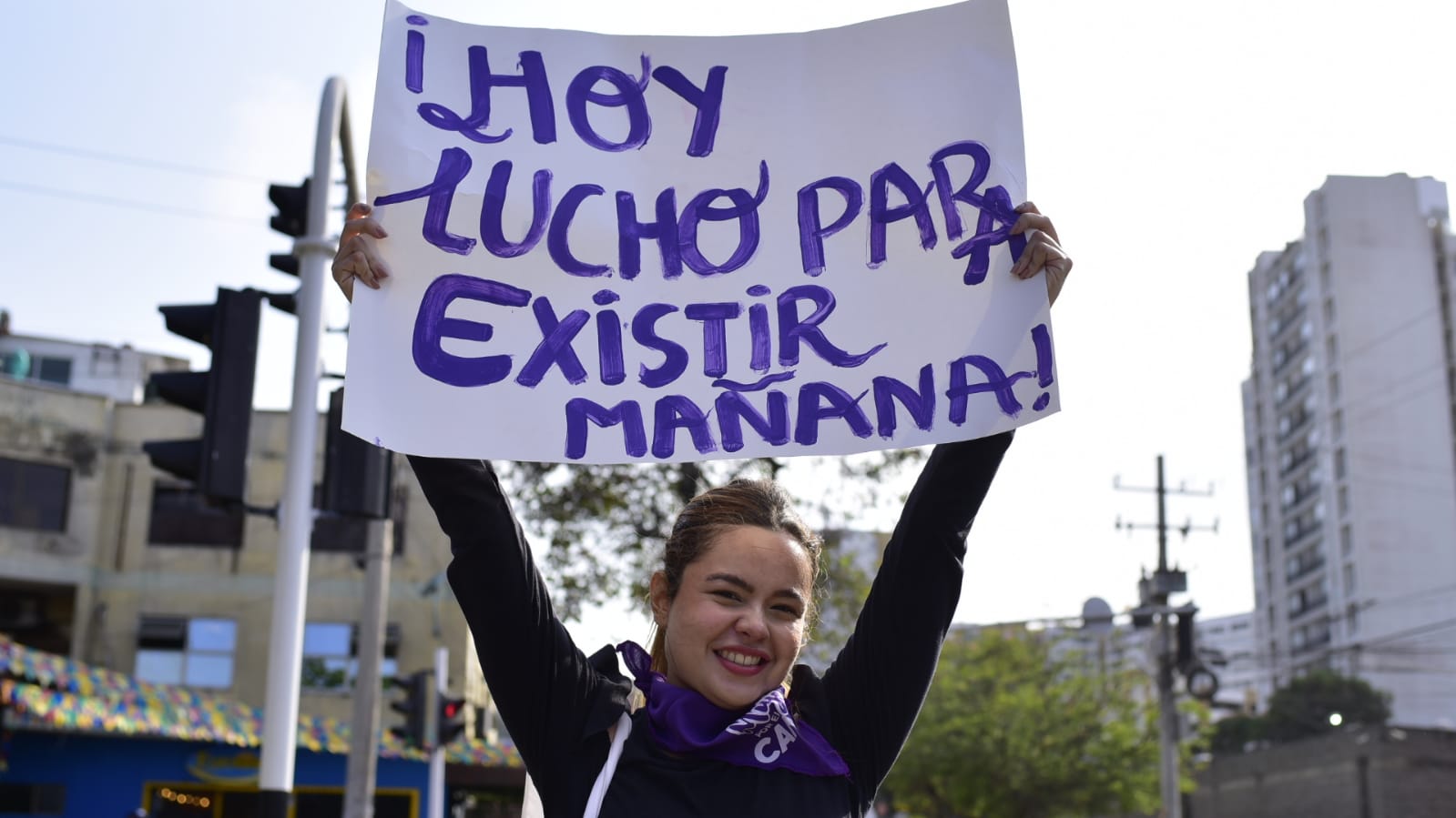 Consignas y pancartas sirvieron para que las mujeres reclamaran sus derechos.