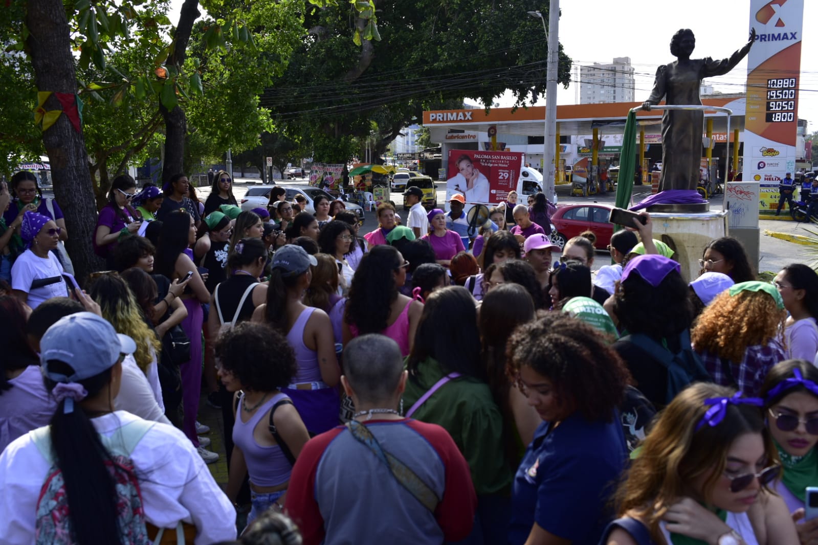 La marcha recorrió la Avenida Olaya Herrera.