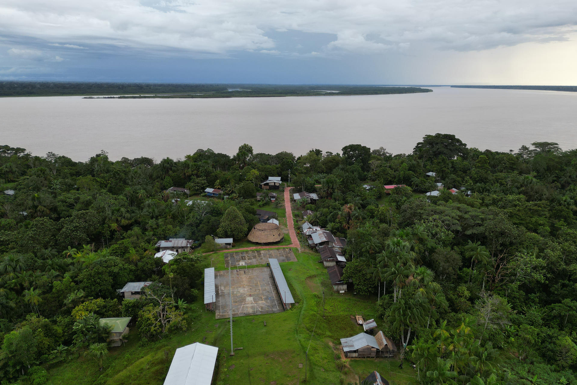 Caserío indígena 20 de Julio, en Puerto Nariño.