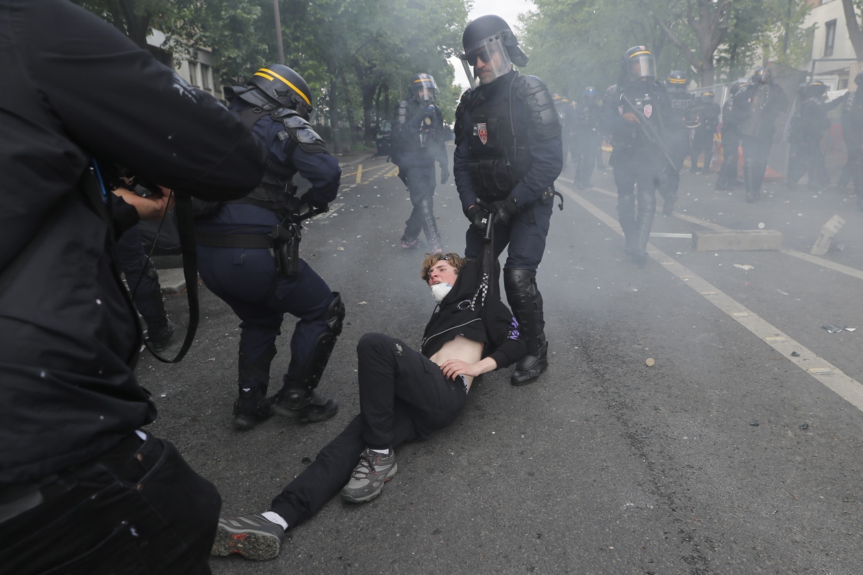 Imagen de la manifestación en París.