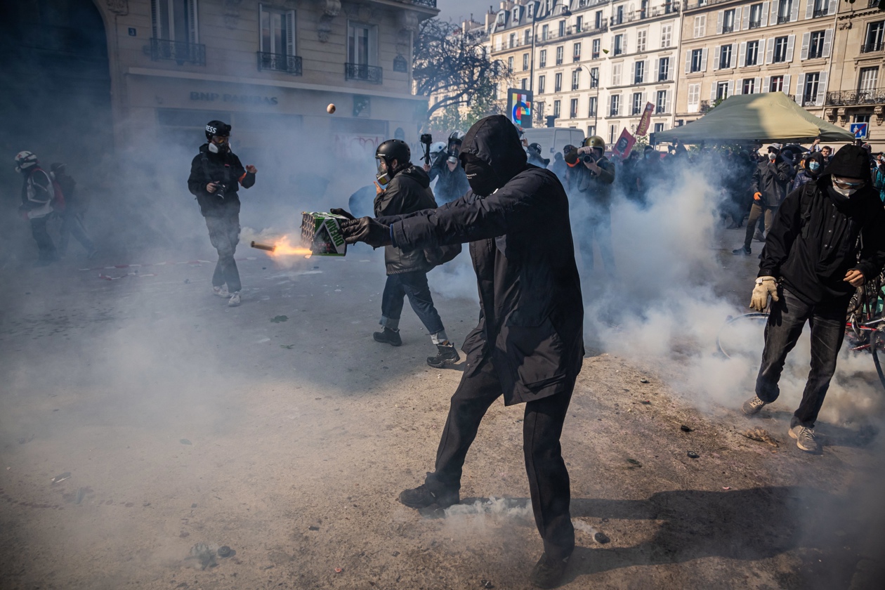 Imagen de la manifestación en París.