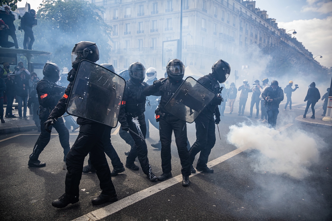 Imagen de la manifestación en París.