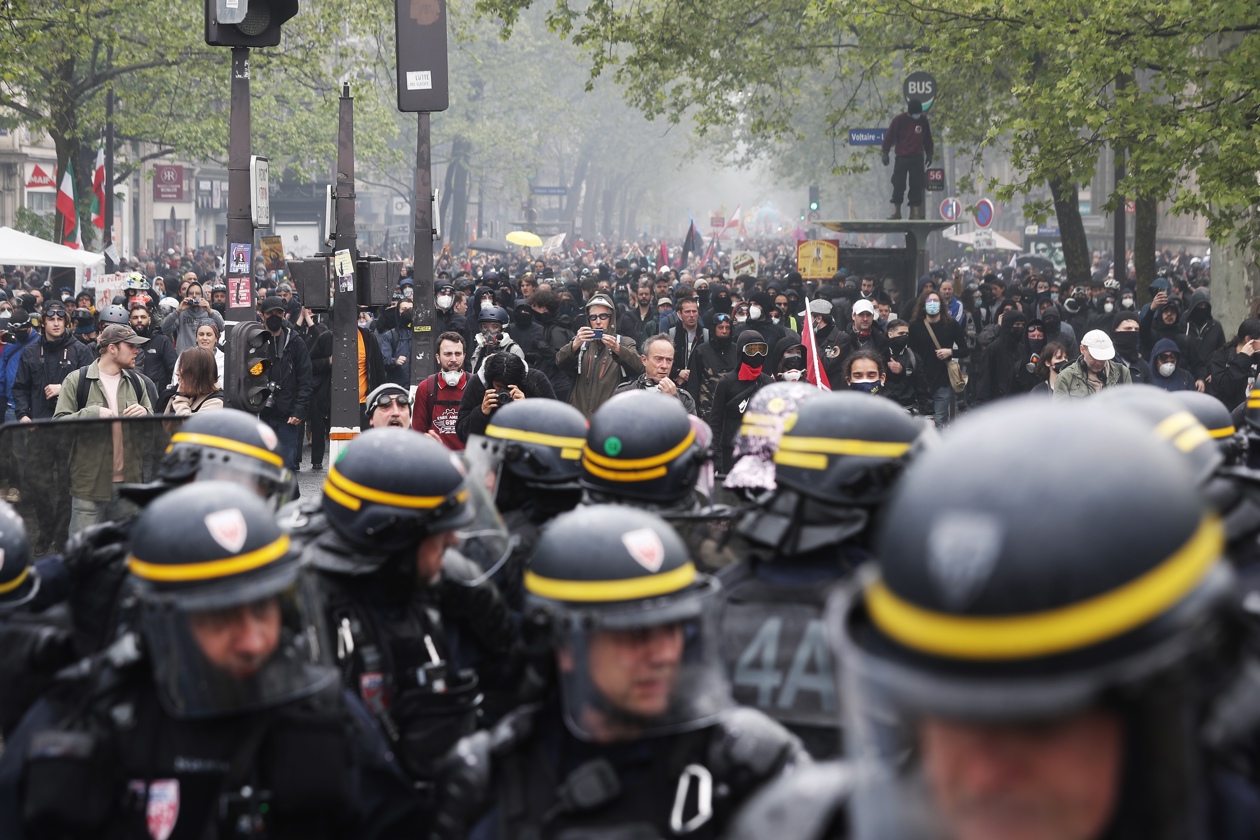 Imagen de la manifestación en París.