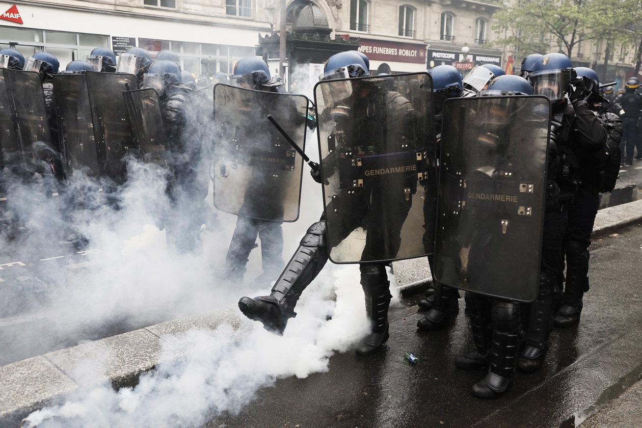 Imagen de la manifestación en París.