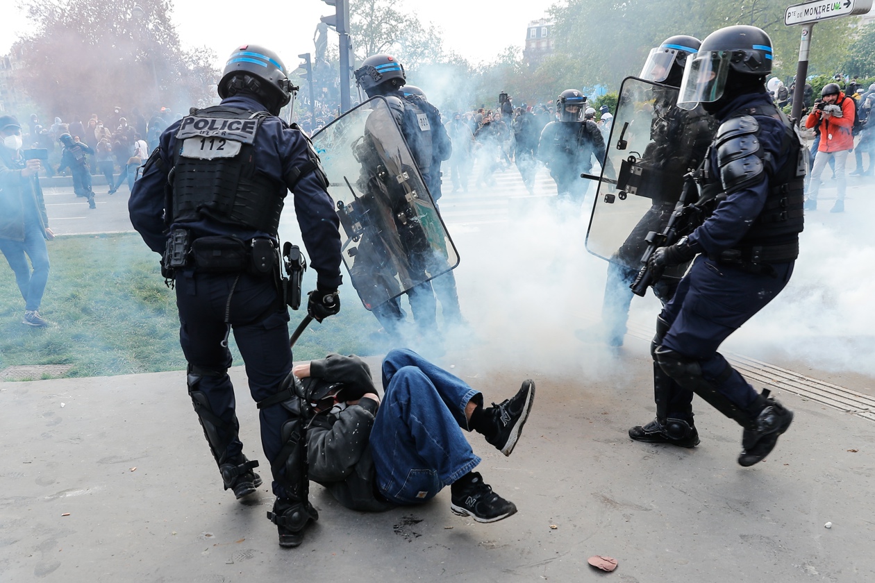 Imagen de la manifestación en París.