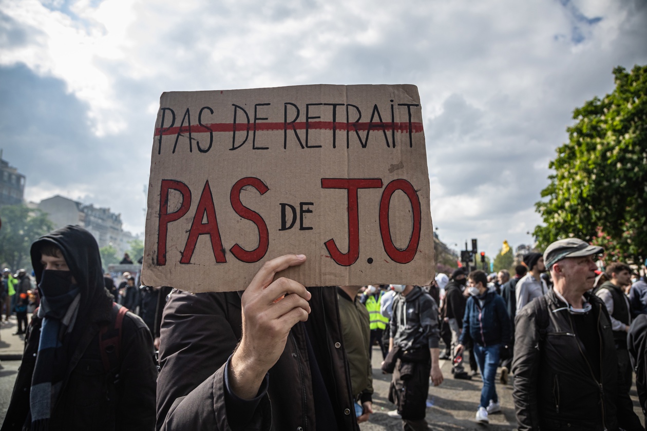 Imagen de la manifestación en París.