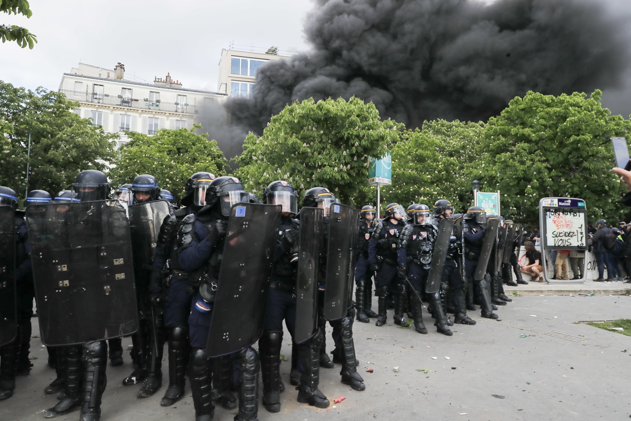 Imagen de la manifestación en París.