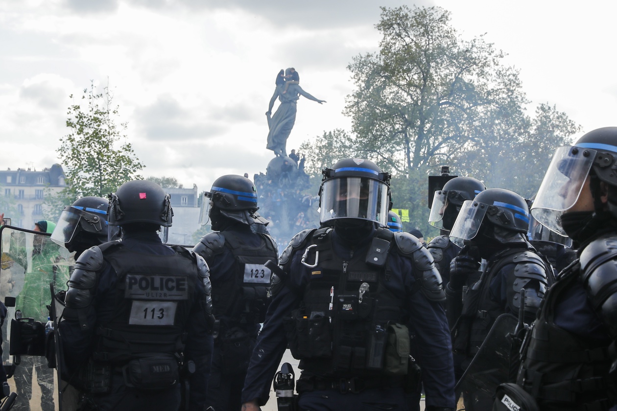 Imagen de la manifestación en París.