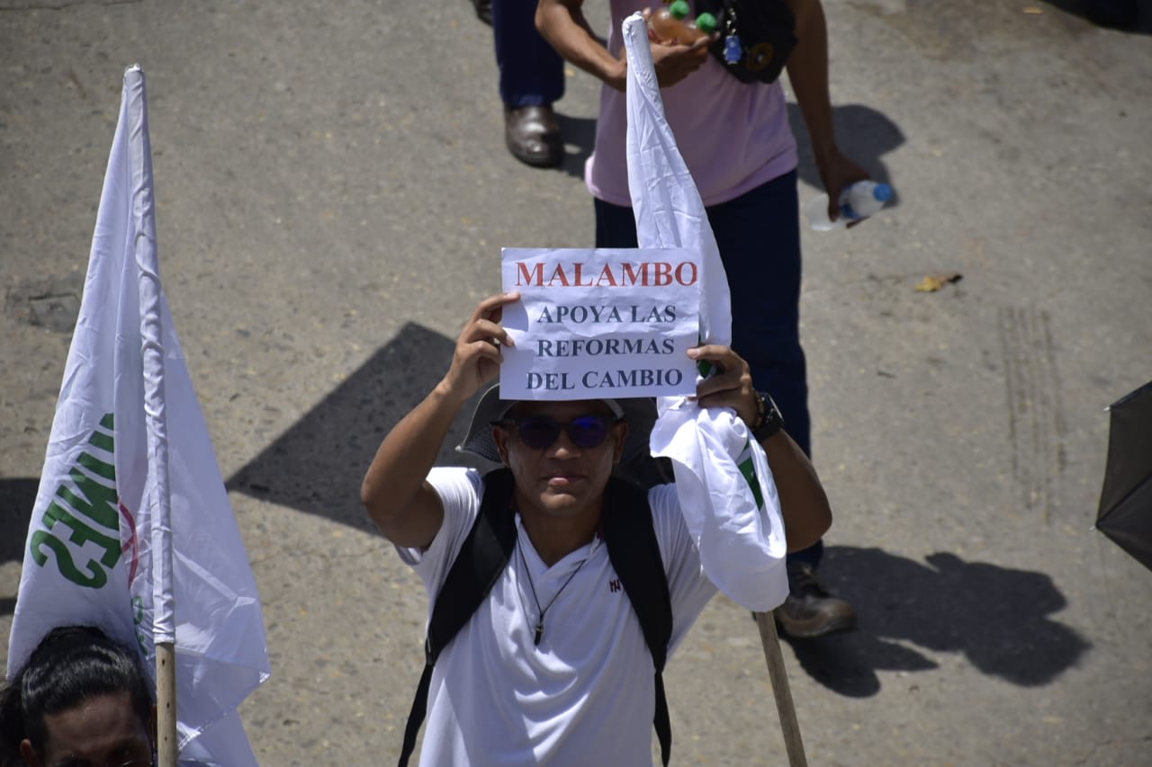 Marcha del 7 de junio en Barranquilla.