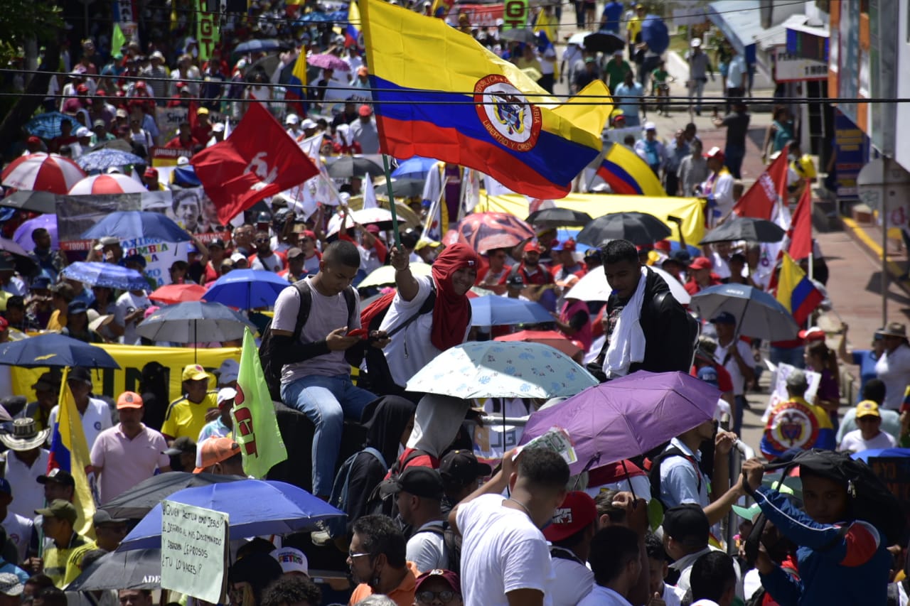 Marcha del 7 de junio en Barranquilla.