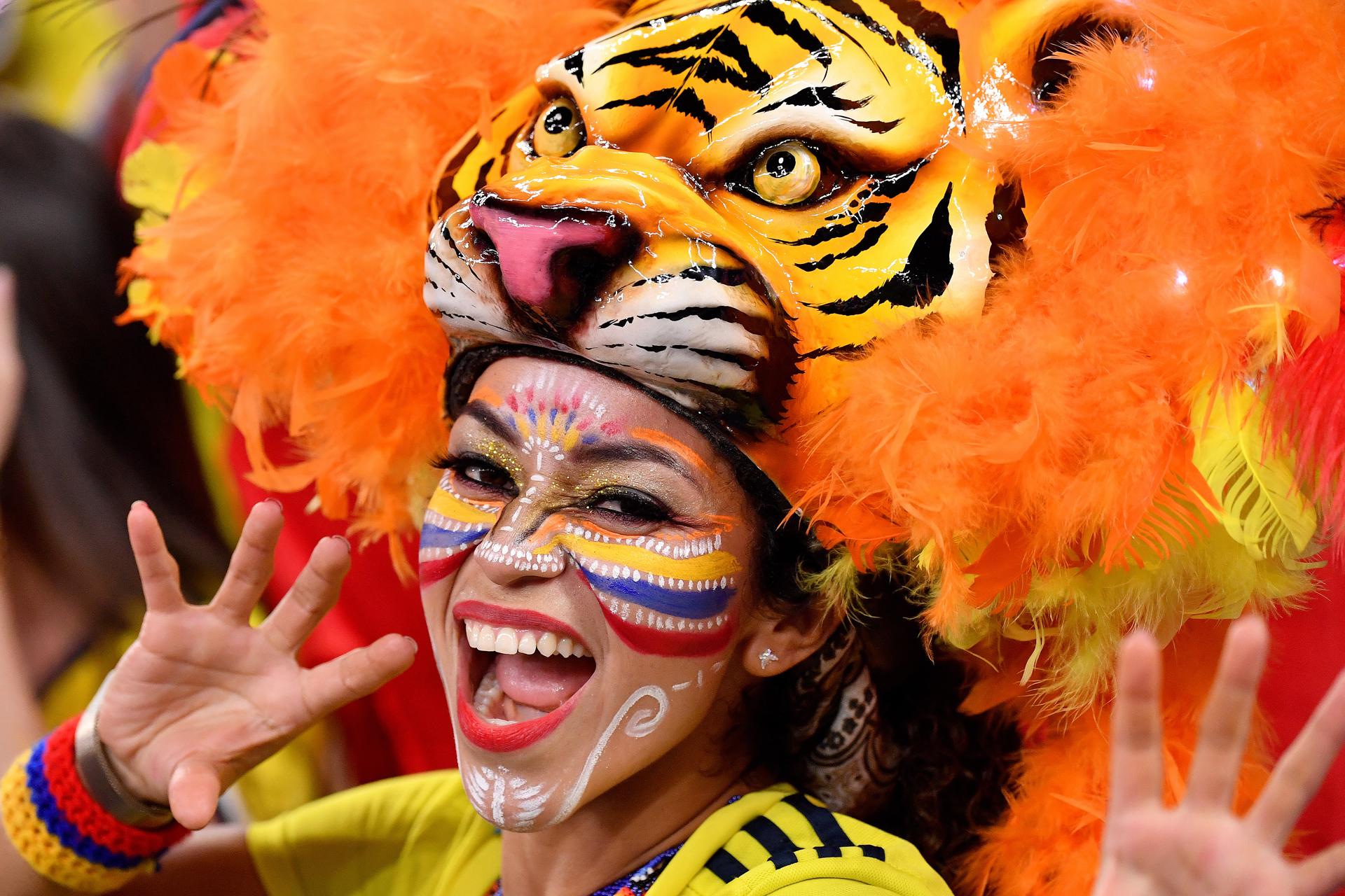 Hincha de la selección colombiana.