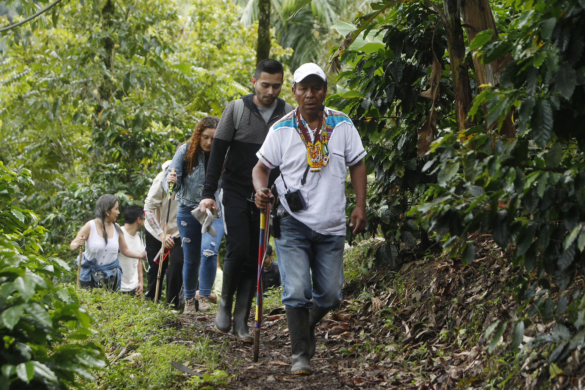 Desde la entrada al camino ancestral se da el encuentro con la madre tierra.