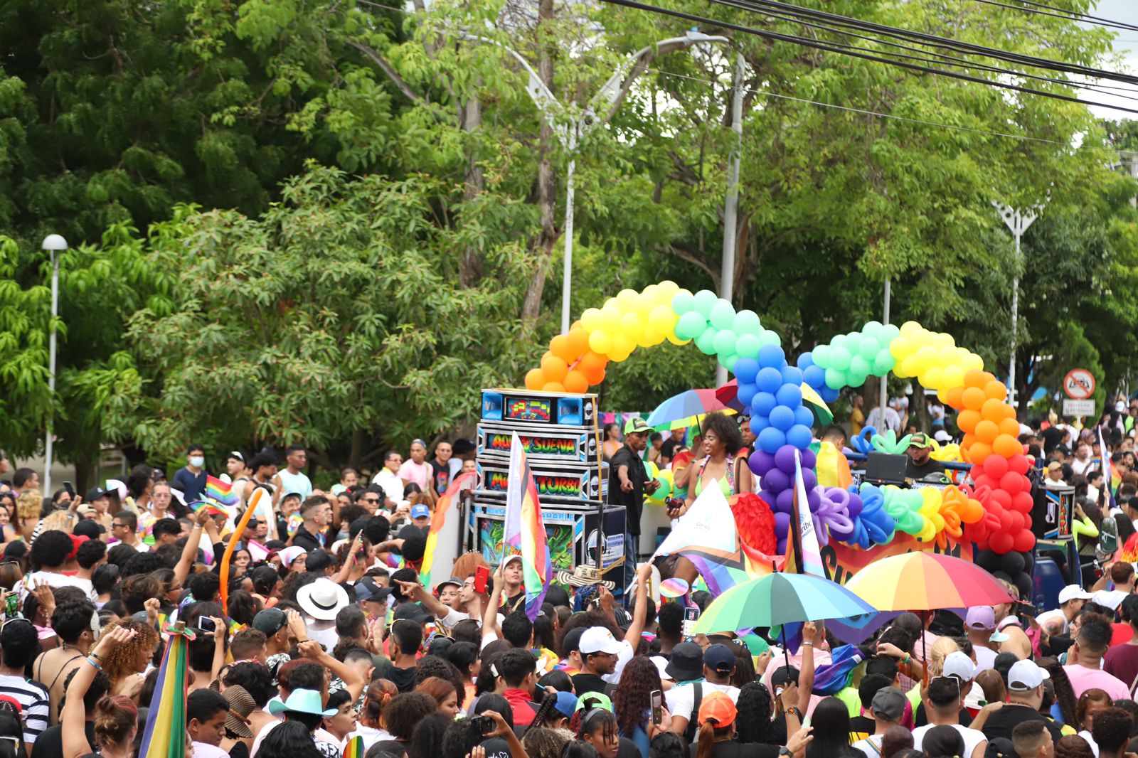 Marcha de la comunidad LGTBIQ de Barranquilla