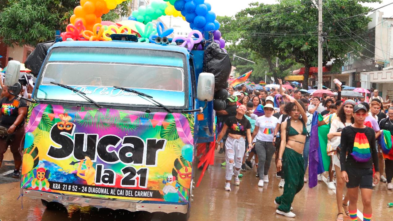 Marcha de la comunidad LGTBIQ de Barranquilla