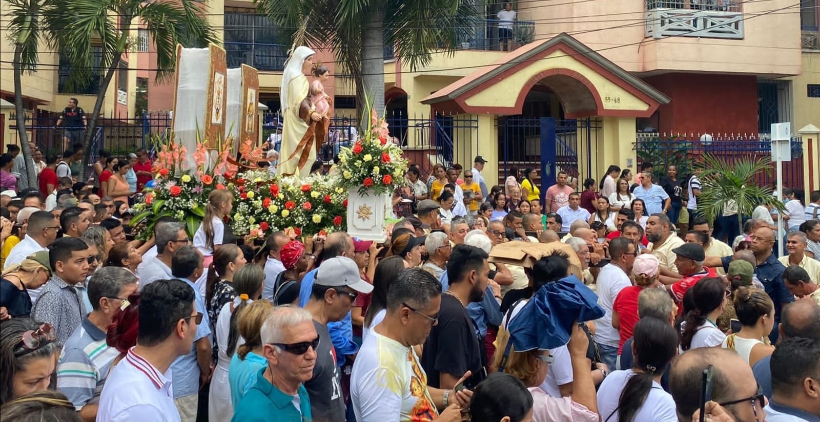 Procesión de la Virgen del Carmen en Barranquilla.