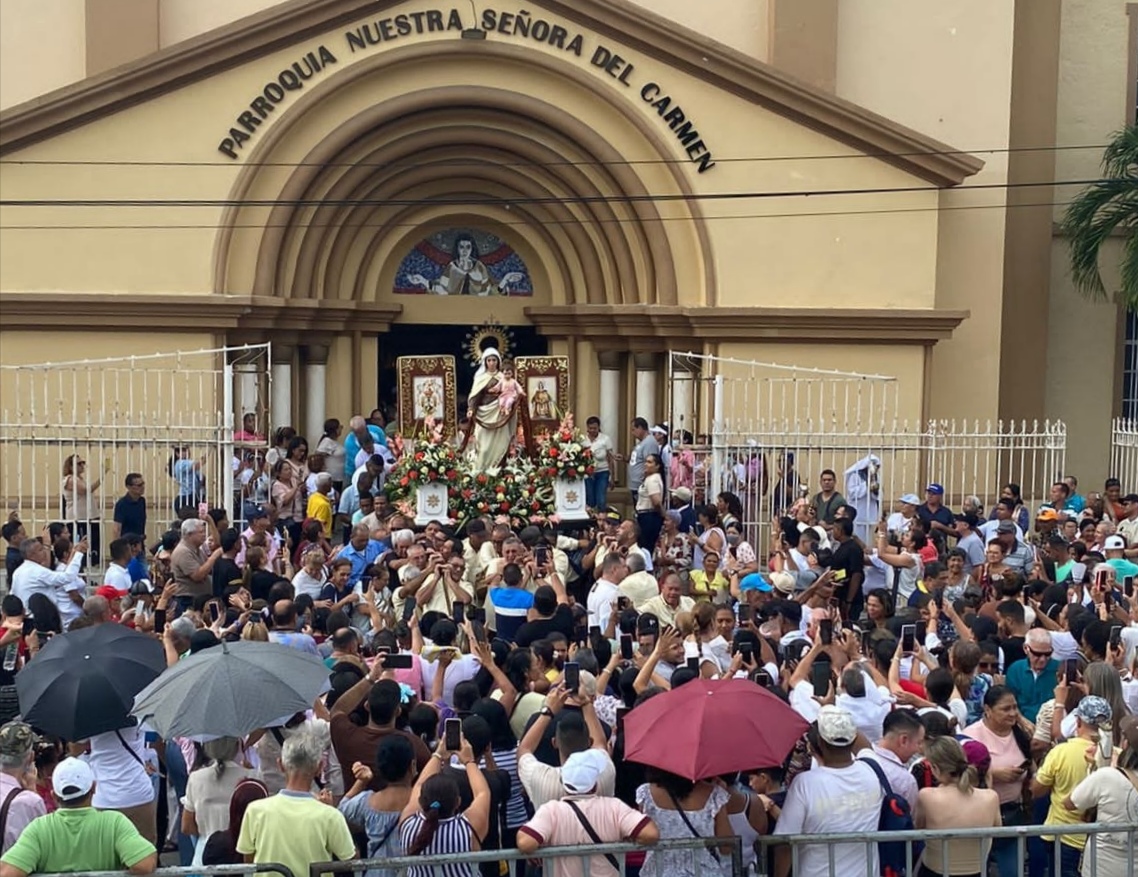 Procesión de la Virgen del Carmen en.