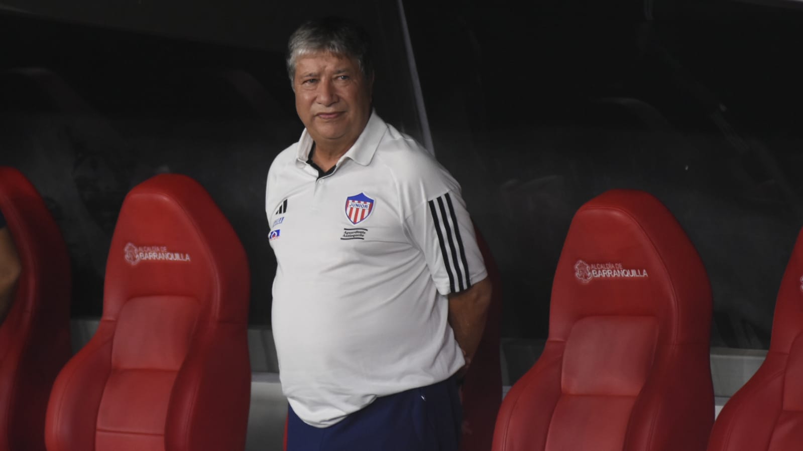 El técnico del Junior, Hernán Darío Gómez.