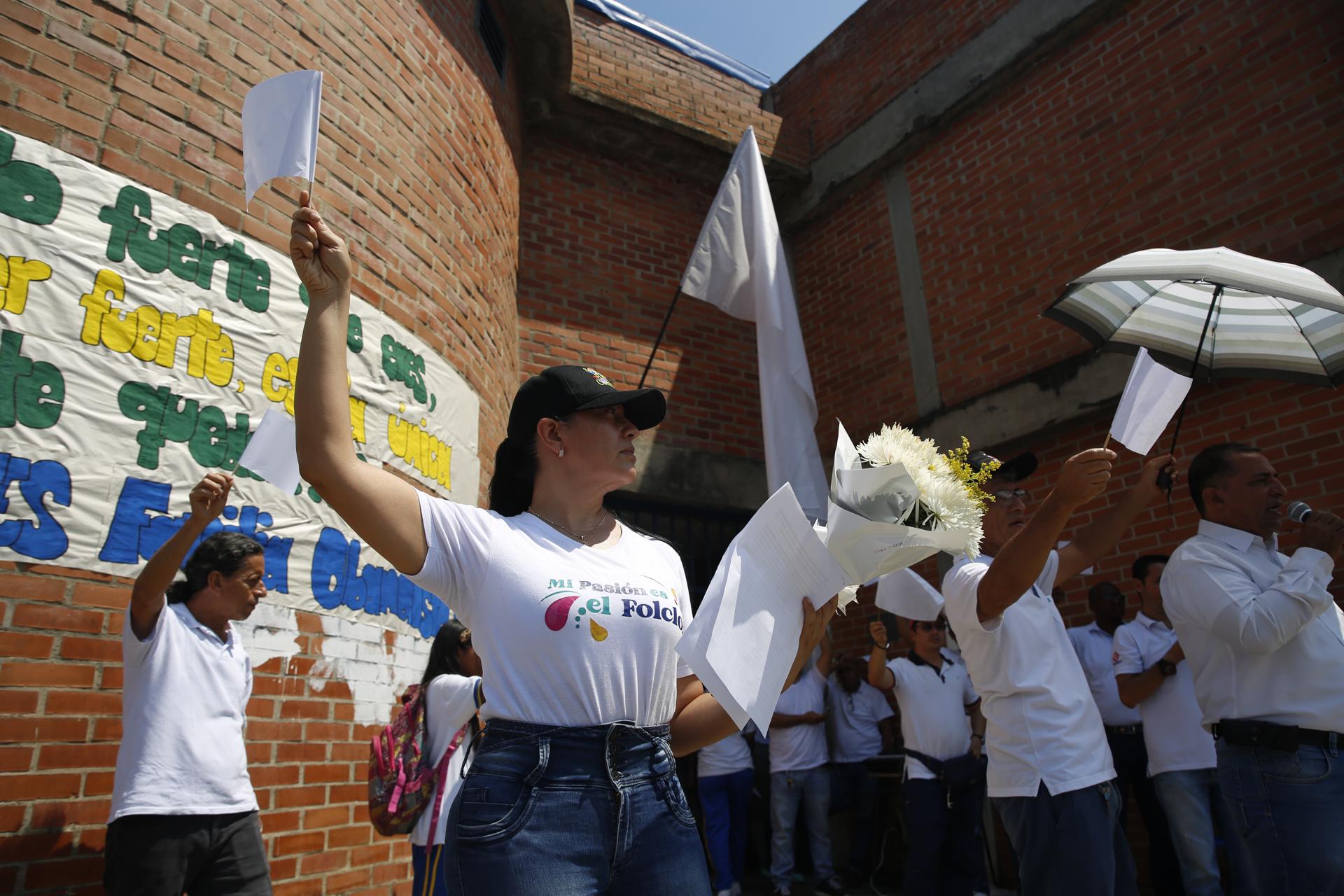 Estudiantes en el colegio José María Obando.