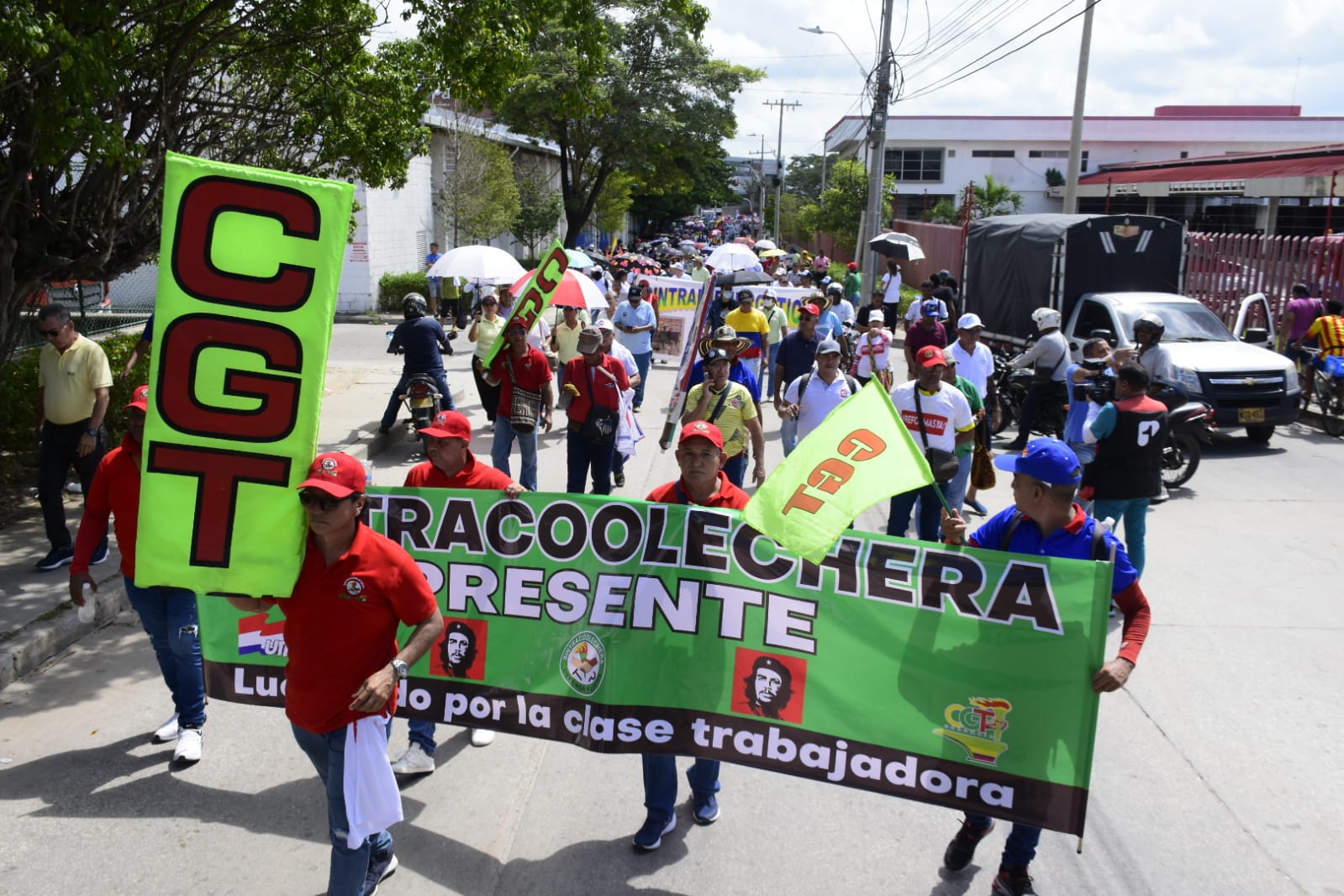 Marcha en favor de reformas del Gobierno.