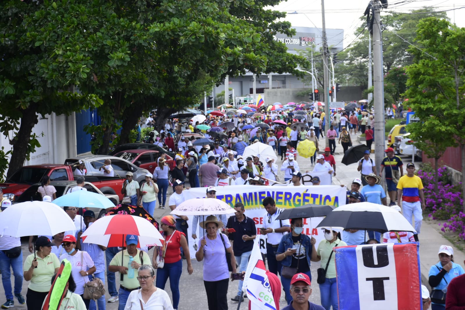 Marcha en favor de reformas del Gobierno.