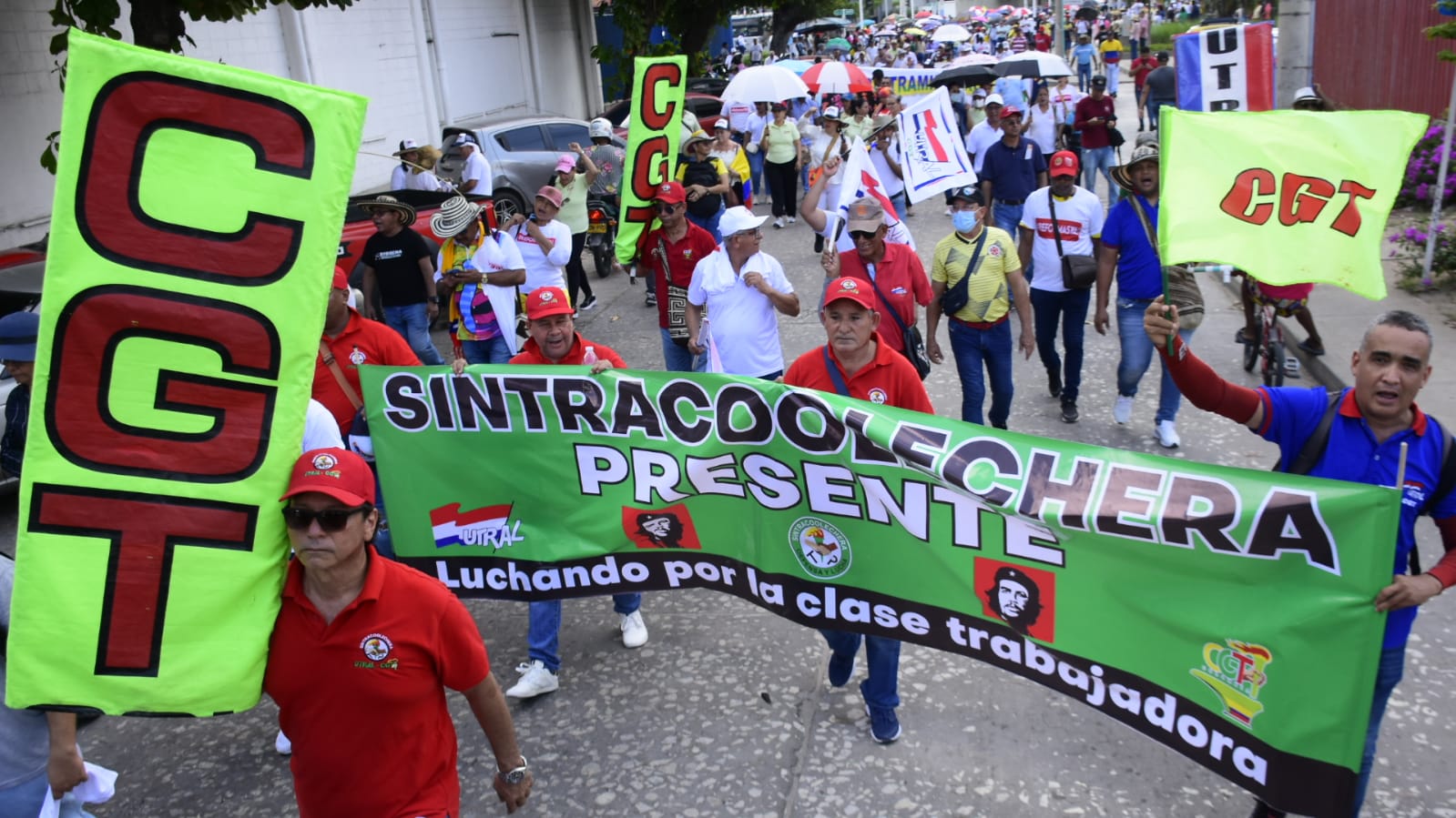 Marcha en favor de reformas del Gobierno.