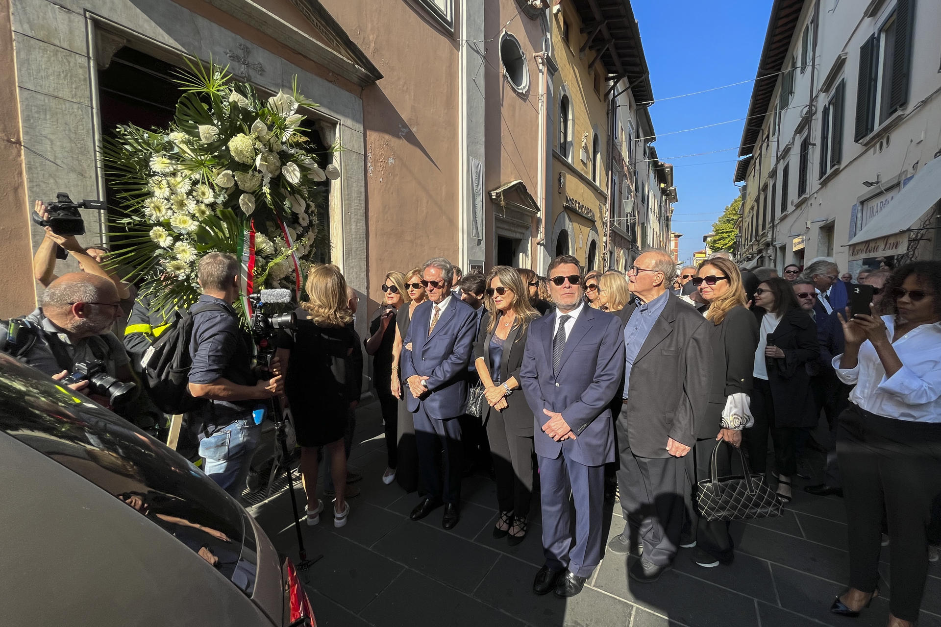 Primeros momentos del funeral del artista colombiano Fernando Botero.