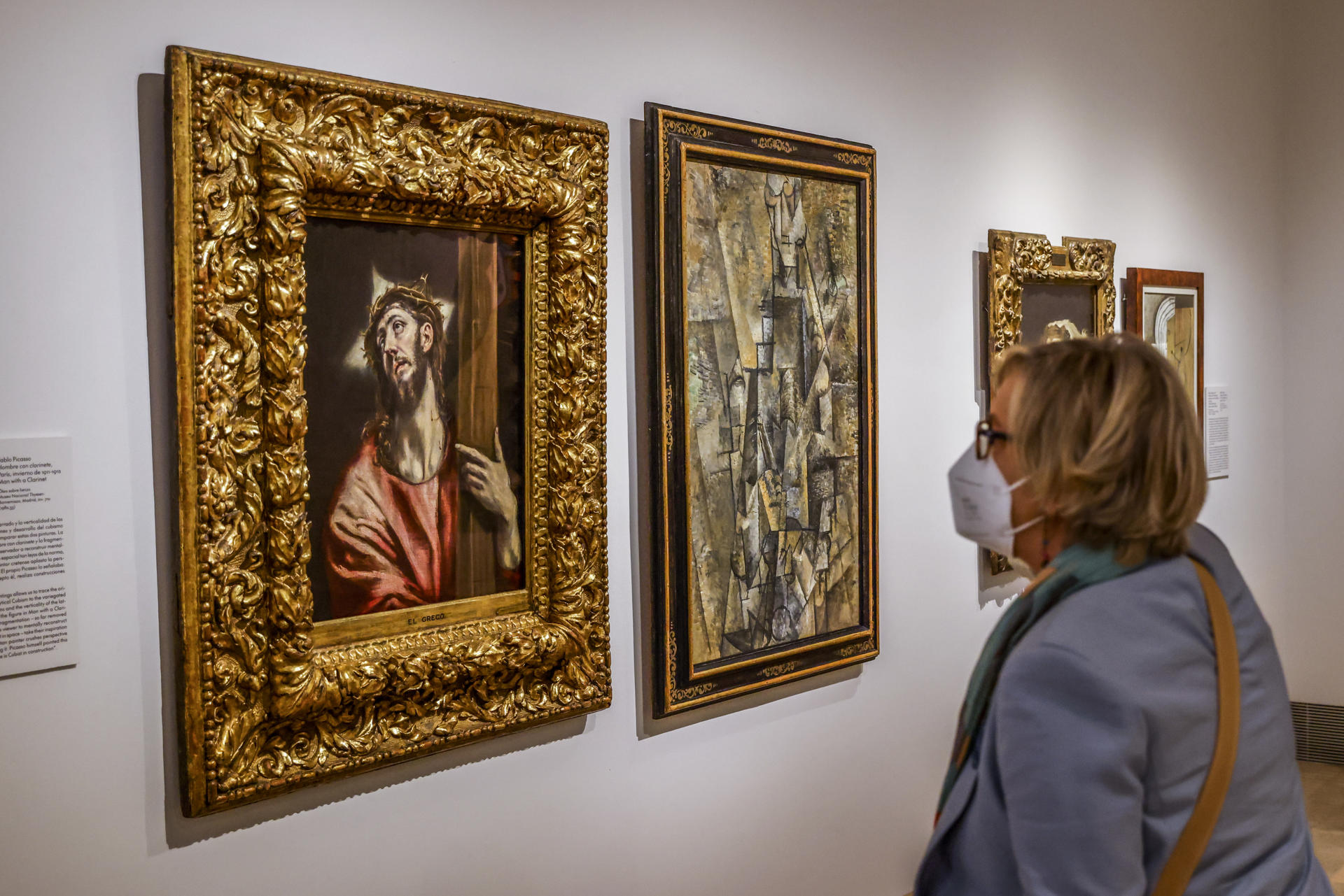 Cristo abrazando la cruz, de El Greco, una de las obras que forman parte de la muestra Picasso, lo sagrado y lo profano.