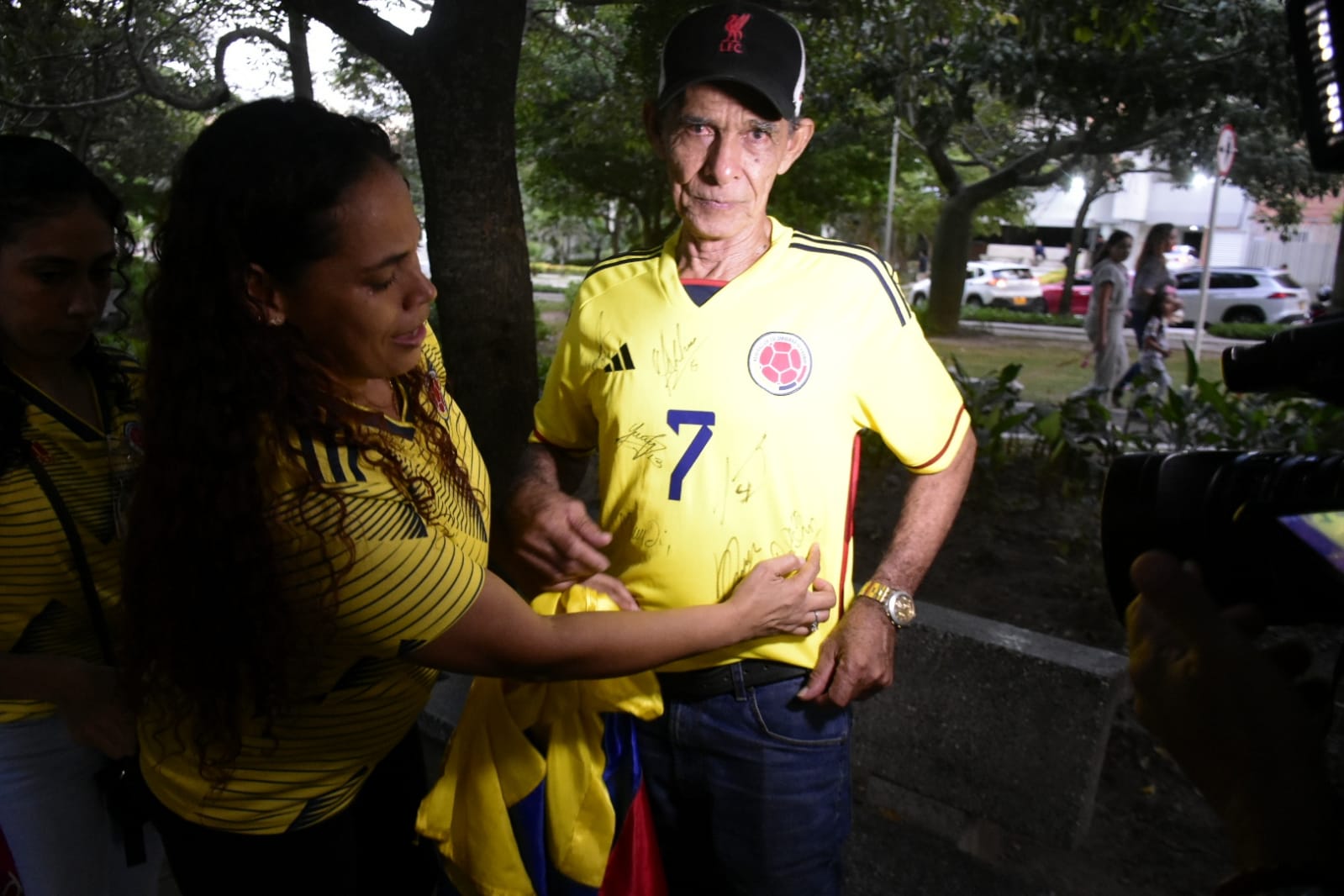 Plantón en Barranquilla pidiendo la libertad de Luis Manuel Díaz