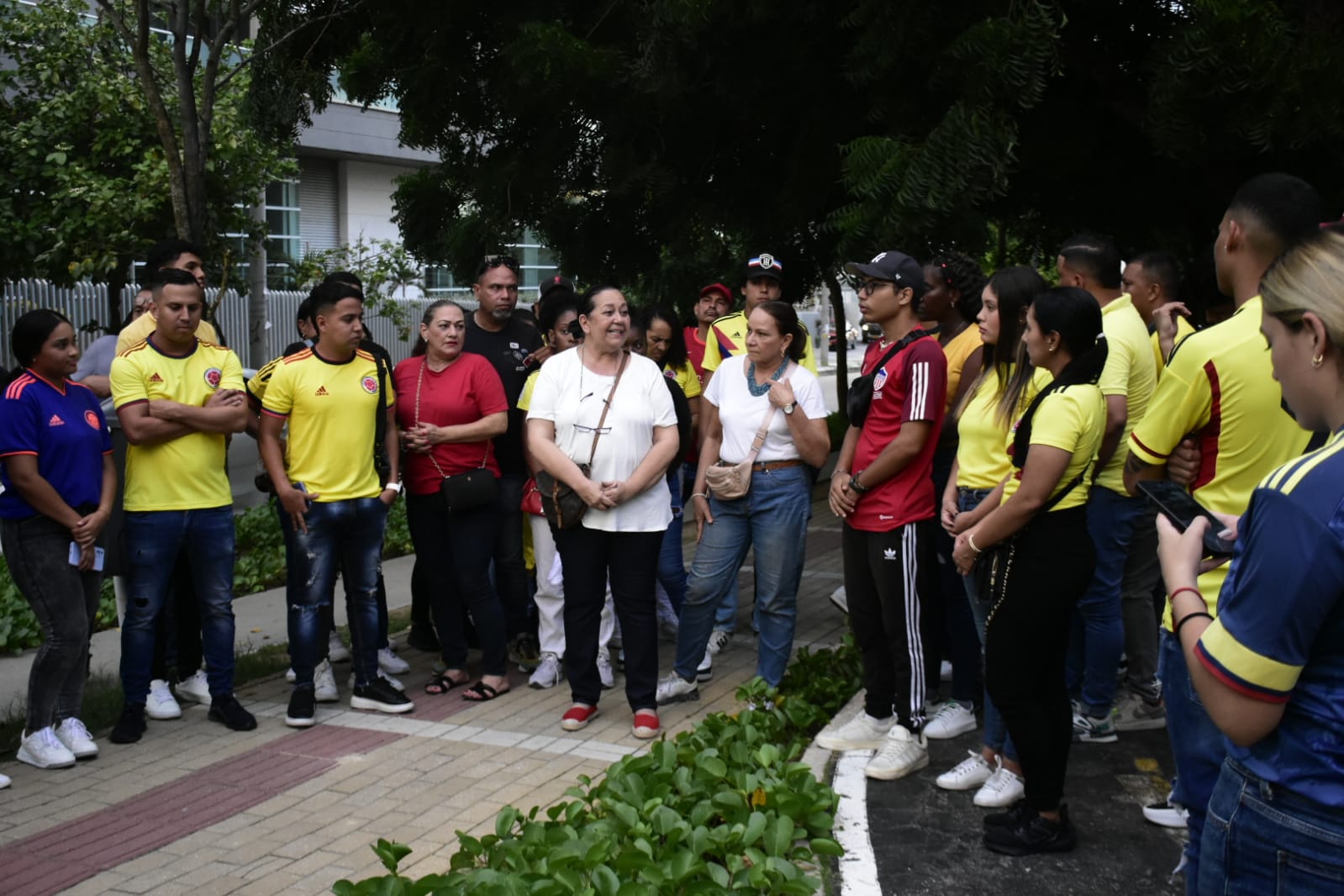 Plantón en Barranquilla pidiendo la libertad de Luis Manuel Díaz