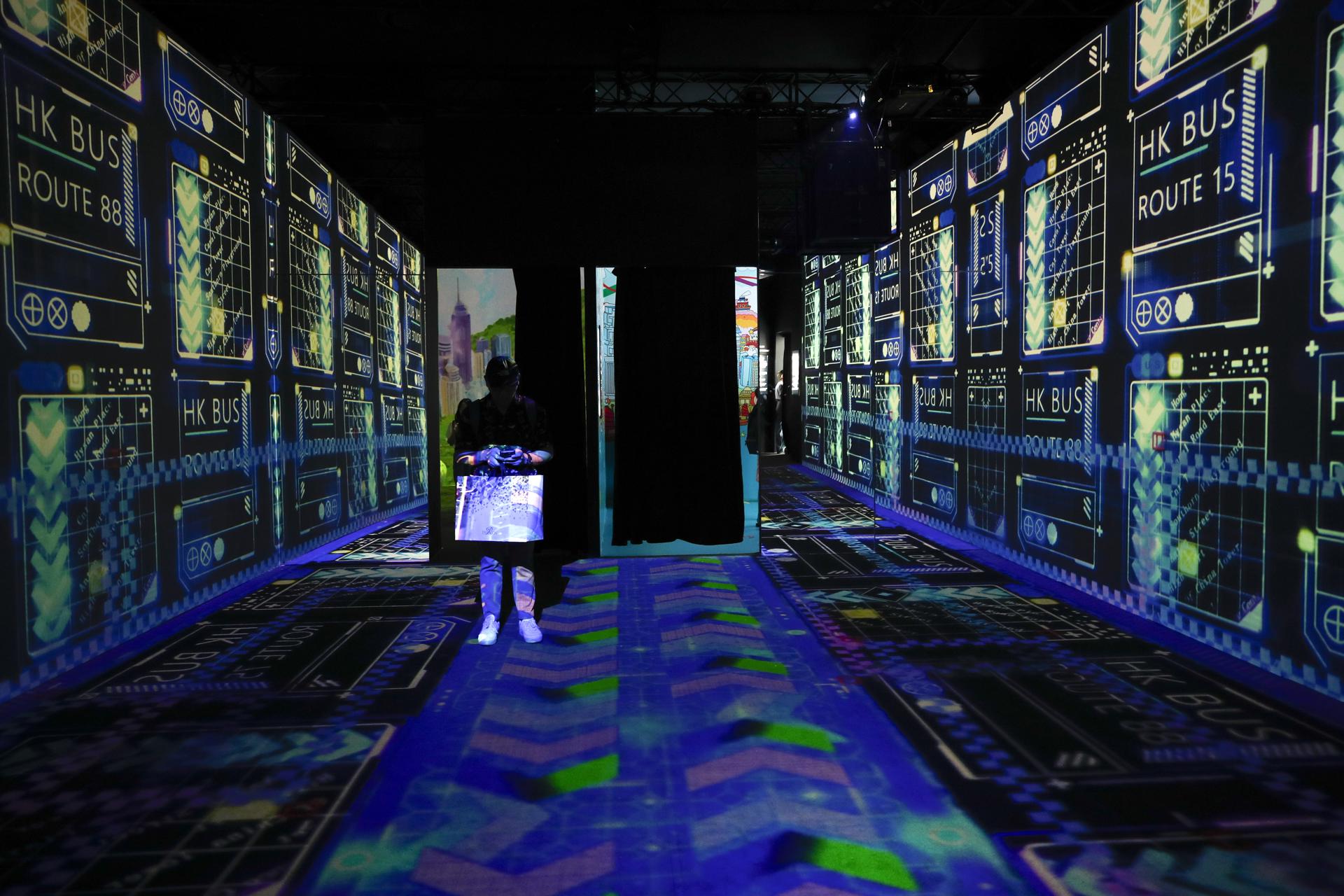 Arte digital "Immersive Hong Kong".