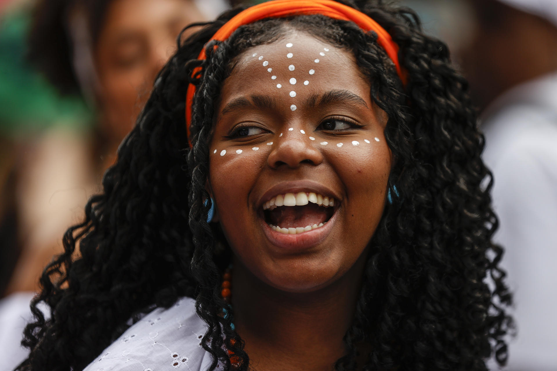 Mujer activista en Sao Paulo.