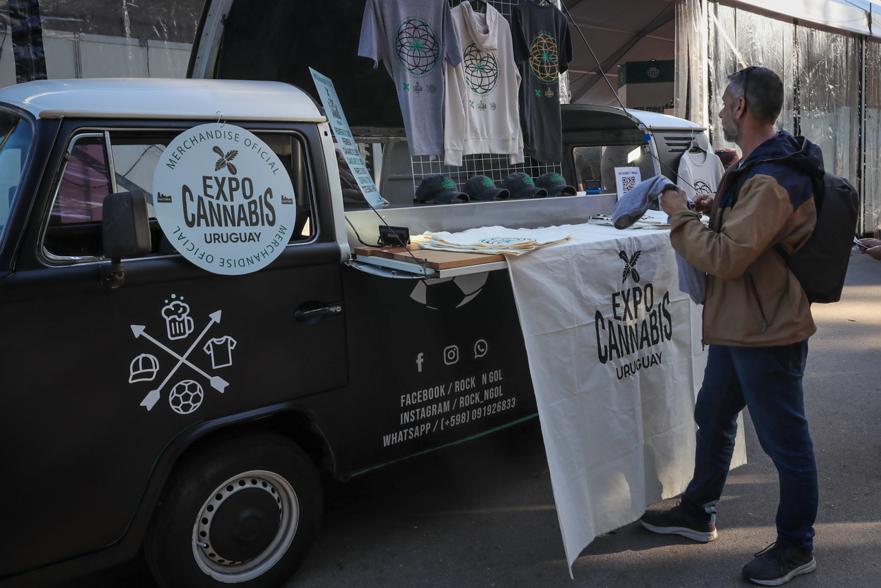 Imagen de la ExpoCannabis en Uruguay.