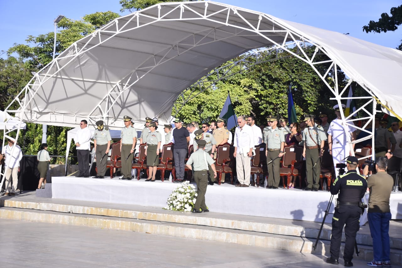 Ceremonia de transmisión de mando de la Policía Metropolitana de Barranquilla.