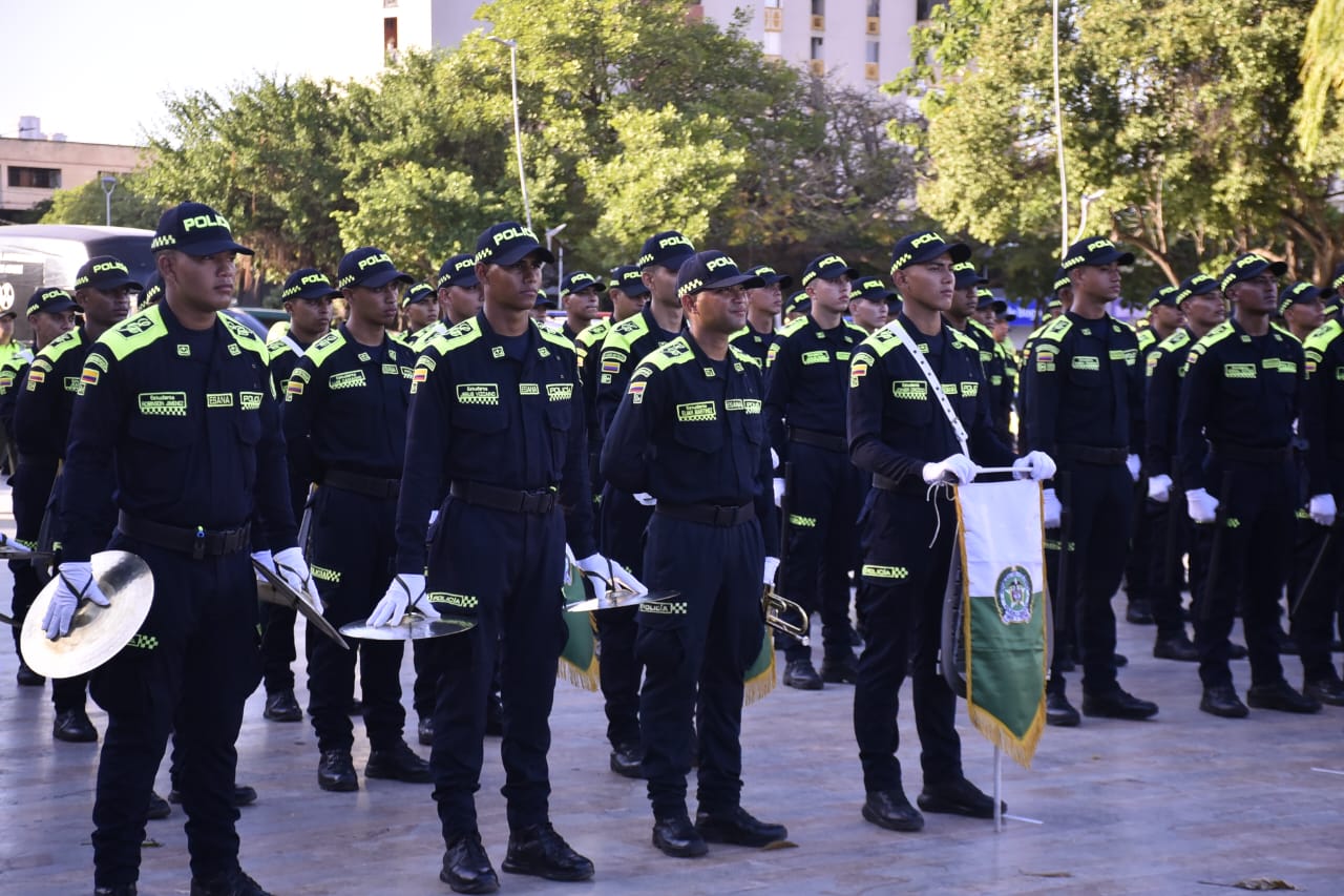 Ceremonia de transmisión de mando de la Policía Metropolitana de Barranquilla.