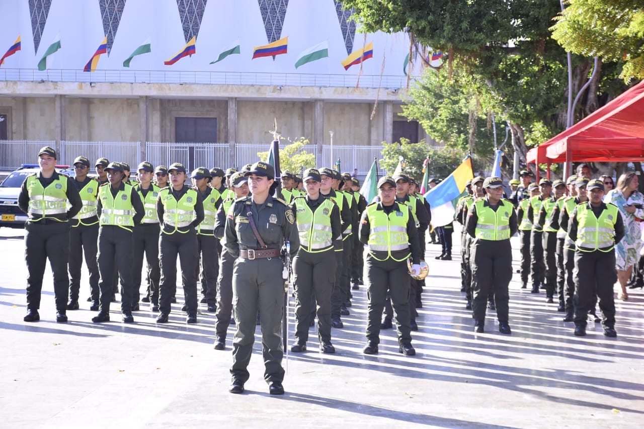 Ceremonia de transmisión de mando de la Policía Metropolitana de Barranquilla.