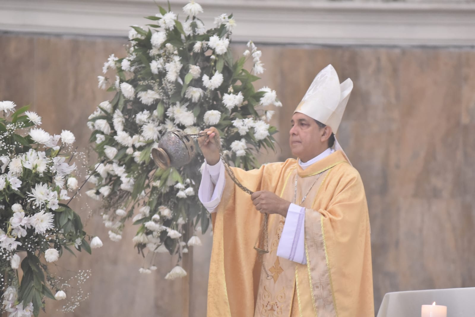 La liturgia estuvo presidida por monseñor Pablo Emiro Salas, Arzobispo de la Arquidiócesis de Barranquilla.