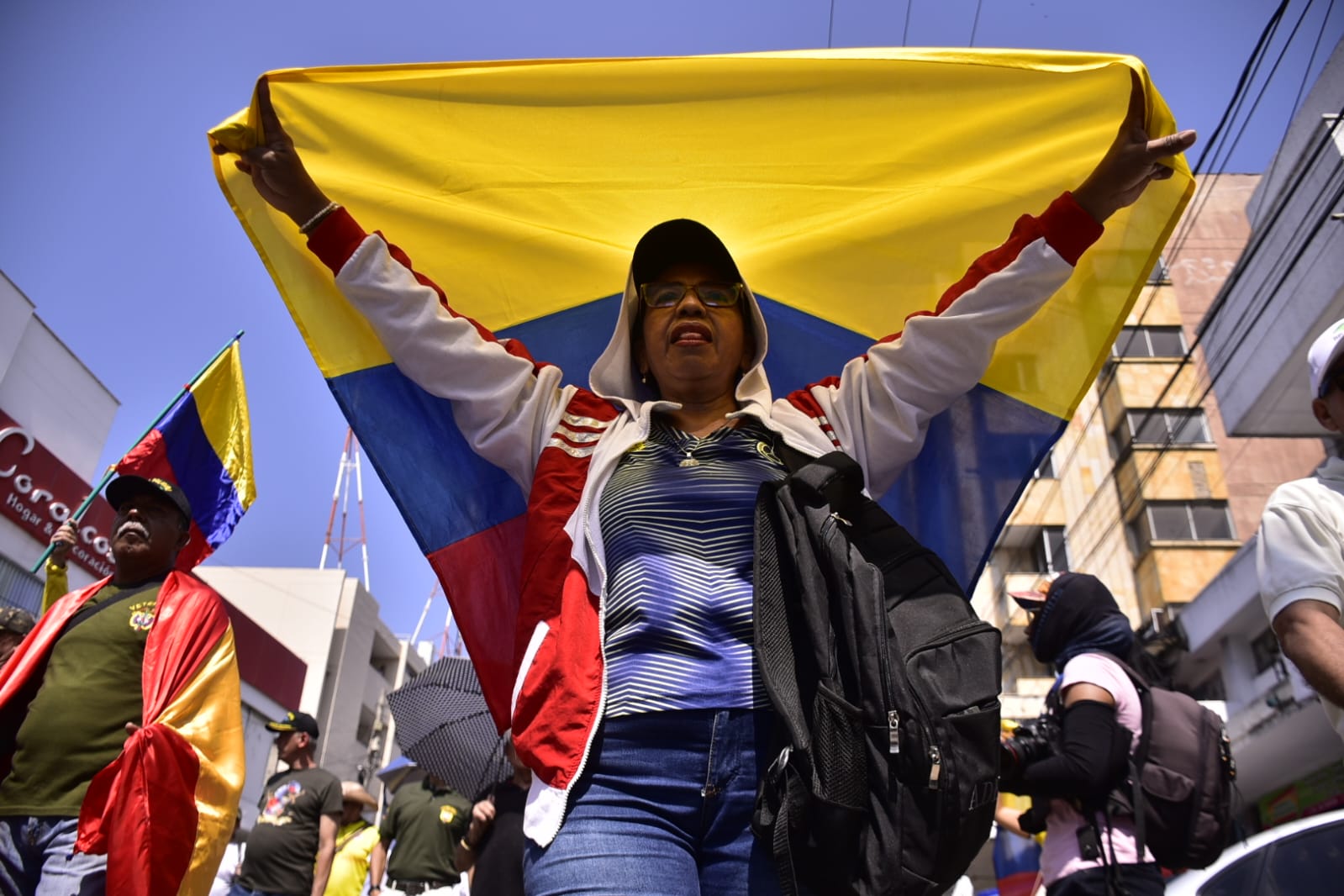 Marcha contra el Gobierno de Gustavo Petro en Barranquilla.