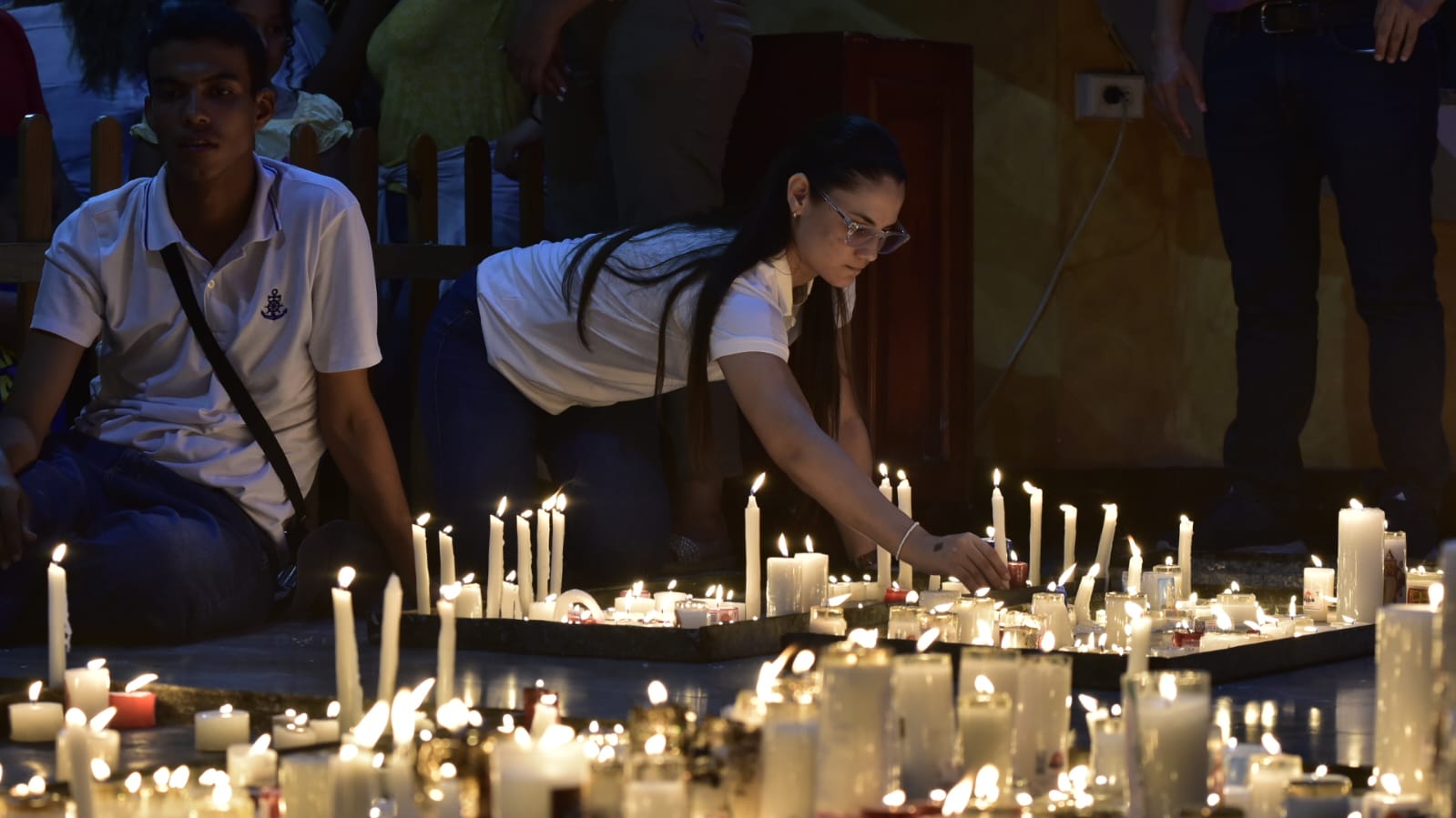 Feligresía conmemorando este Jueves Santo. 