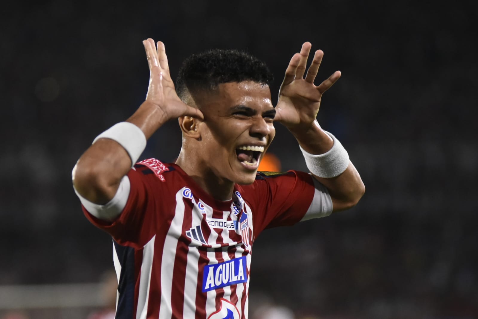 Así celebró Enamoraso su golazo ante Once Caldas. 