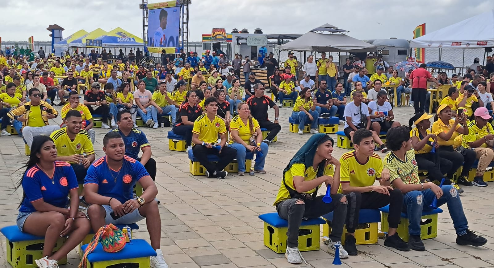 Una 'mancha' tricolor en al Gran Malecón