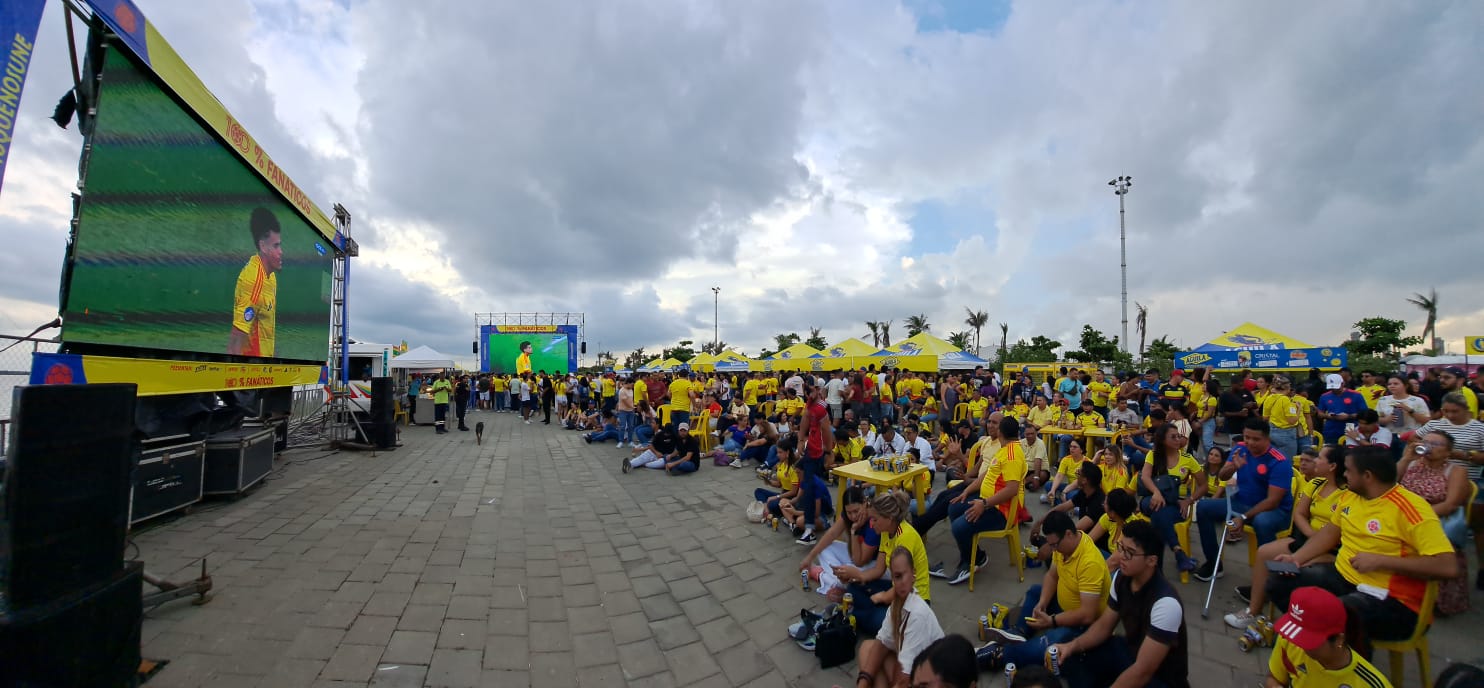 La pantalla gigante en todo su esplendor