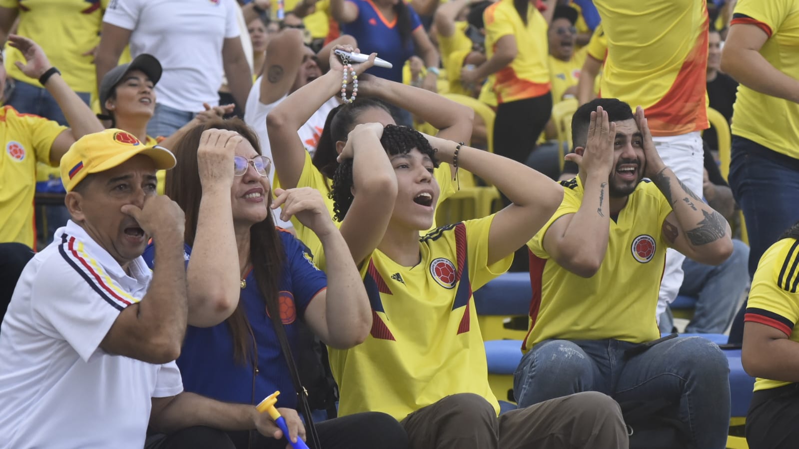 "¡Noooooooo!", exclamó este hincha