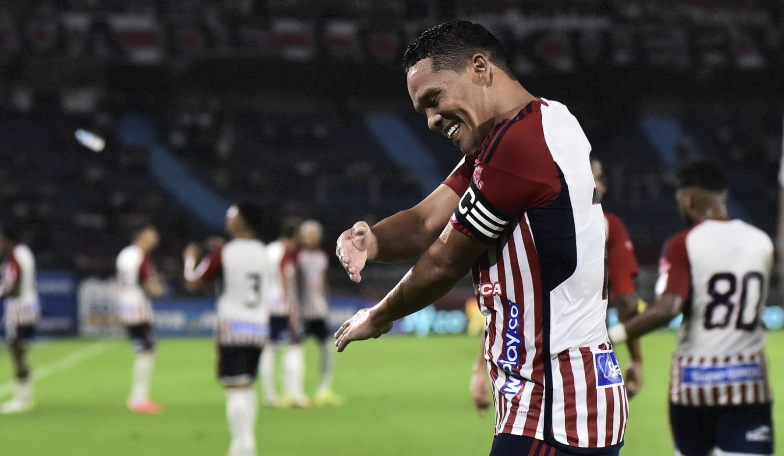 La celebración de Carlos Bacca.