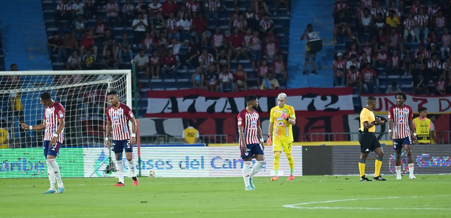 La tristeza tras el gol de Fortaleza.