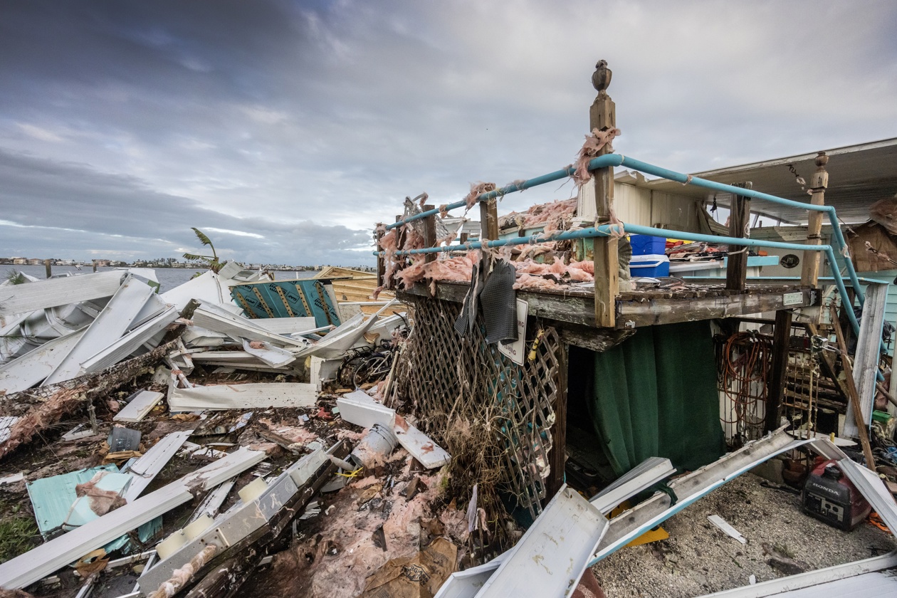 La destrucción de Milton en Florida.