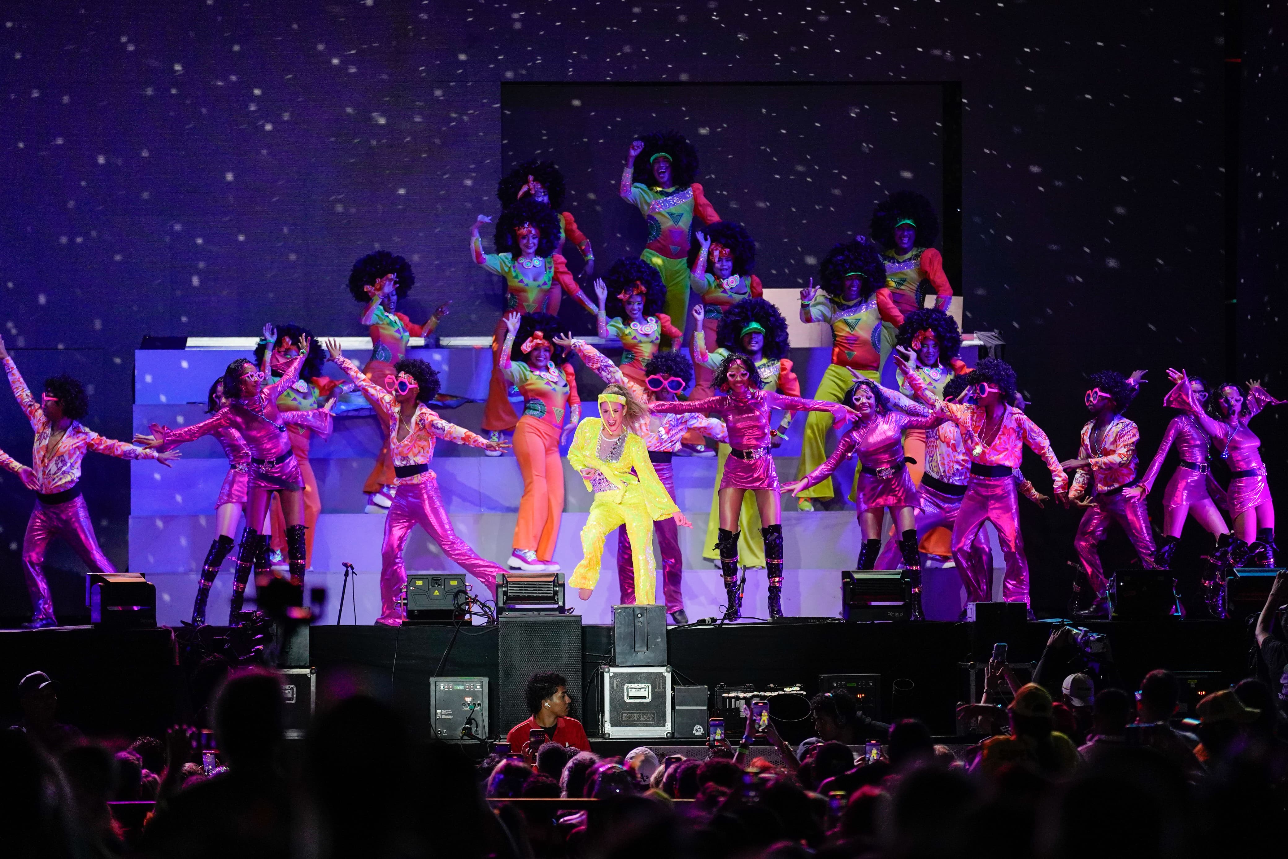 Aspecto del show de coronación. 