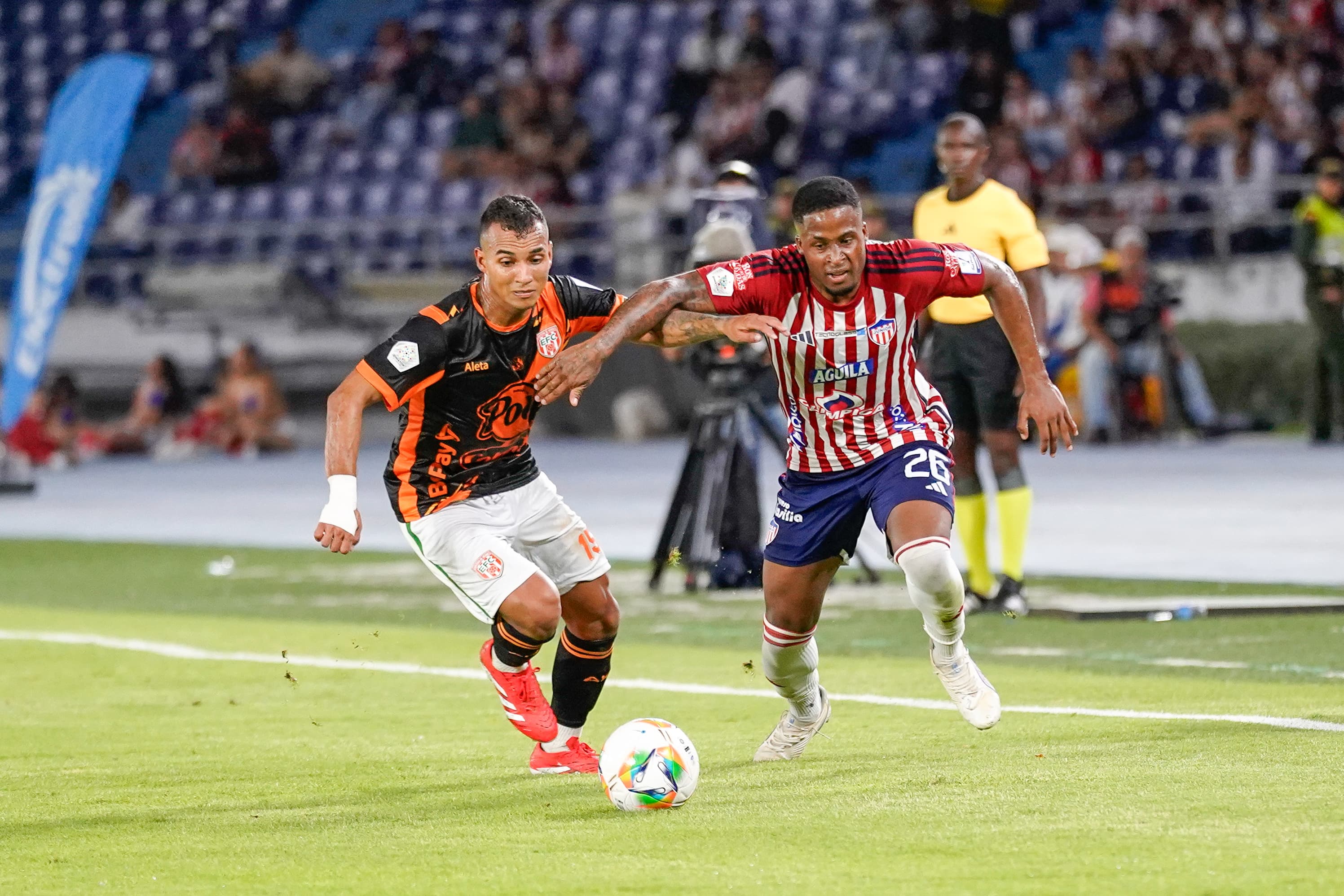 Junior en su victoria de este lunes en el Metropolitano. 