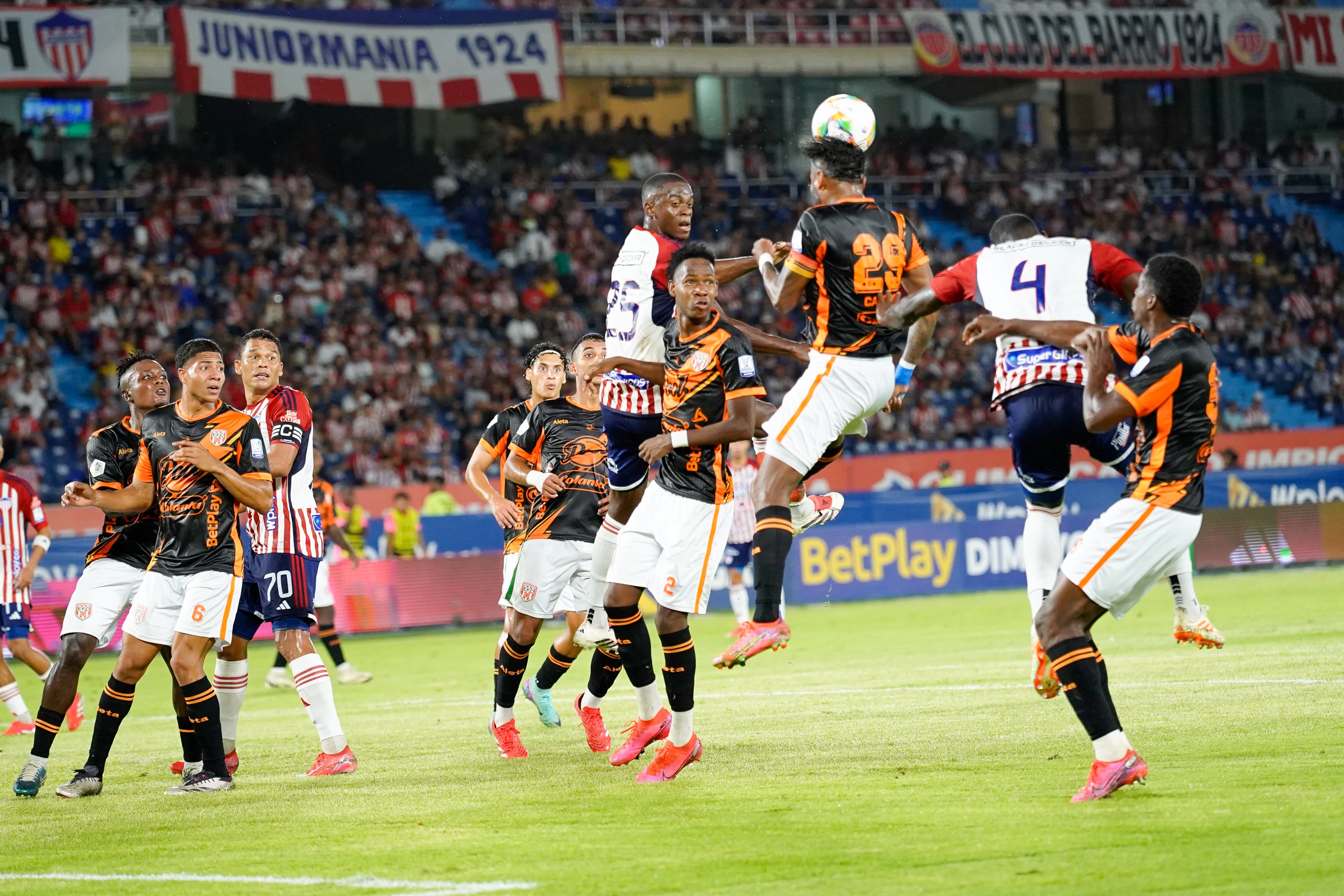 Junior en su victoria de este lunes en el Metropolitano. 